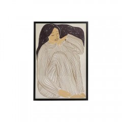 FAIRY TALE GIRL CANVAS FRAMED WITH GLASS - DECO, PANELS, FRAMES